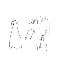 ghost at job interview drawing by guest-xfupm6eh5 in Artbitrator