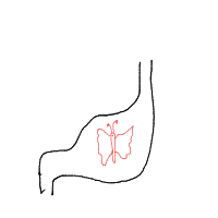 butterflies in stomach drawing by guest-xfupm6eh5 in Artbitrator