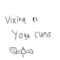 viking at yoga class drawing by guest-wve0ihlw2 in Artbitrator