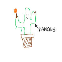 dancing cactus drawing by guest-4yktjeagl in Artbitrator