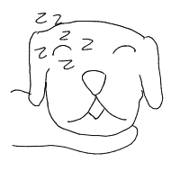 sleepy dog drawing by dhhlycas in Artbitrator