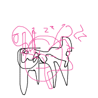 sleeping cat drawing by guest-1u926t76j in Artbitrator