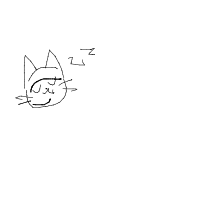 sleeping cat drawing by guest-7krilaiex in Artbitrator