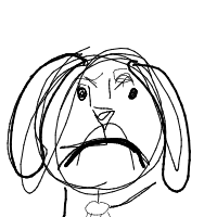 grumpy dog drawing by guest-raw797u2l in Artbitrator