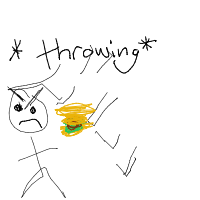 throwing food drawing by guest-raw797u2l in Artbitrator