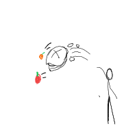 throwing food drawing by guest-yi91htt9p in Artbitrator