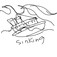 sinking ship drawing by guest-r51wgvmar in Artbitrator