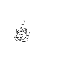 sleeping cat drawing by guest-q0lnw3l29 in Artbitrator