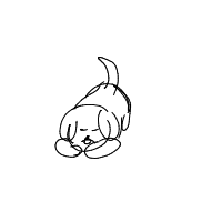 sleepy dog drawing by guest-q0lnw3l29 in Artbitrator