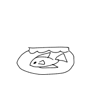 fish in bowl drawing by guest-9hro2opom in Artbitrator
