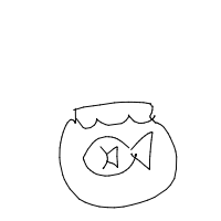 fish in bowl drawing by guest-9hro2opom in Artbitrator