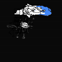 a cat with a hat dreaming about fish with a thought bubble drawing by player-qruspz944 in Artbitrator