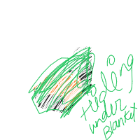 hiding under blanket drawing by joblesscreep in Artbitrator