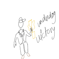 underdog victory drawing by joblesscreep in Artbitrator