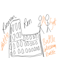 colosseum battle drawing by joblesscreep in Artbitrator