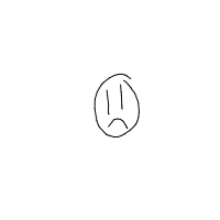sad face drawing by impicklerick293 in Artbitrator