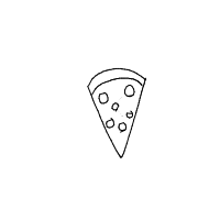 pizza slice drawing by impicklerick293 in Artbitrator