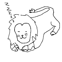 sleeping lion drawing by guest-gu826pulw in Artbitrator