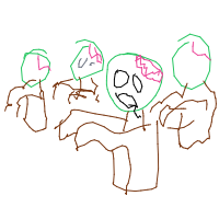 zombie apocalypse drawing by guest-v9h2iqszk in Artbitrator