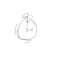 alarm clock ringing drawing by kawaidrawer in Artbitrator
