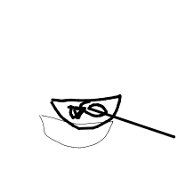 fish in bowl drawing by muariff in Artbitrator