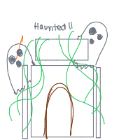 haunted mansion drawing by Anushi in Artbitrator