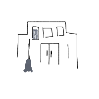 haunted mansion drawing by Sarah in Artbitrator