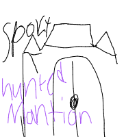 haunted mansion drawing by D'Zire in Artbitrator