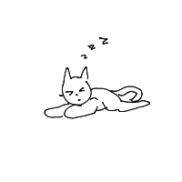 sleeping cat drawing by guest-n5hlukv41 in Artbitrator