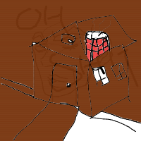 house with chimney drawing by guest-5x072dip6 in Artbitrator