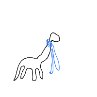 giraffe with scarf drawing by guest-vt8frxctx in Artbitrator