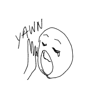 yawning drawing by latiny in Artbitrator