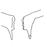 thumbs down drawing by latiny in Artbitrator