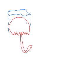 umbrella in rain drawing by guest-w8tyh61fx in Artbitrator