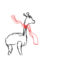 giraffe with scarf drawing by guest-9ntfji1nx in Artbitrator