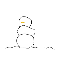 waving snowman drawing by guest-difza93jl in Artbitrator
