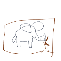 elephant in room drawing by guest-o3z6wufby in Artbitrator