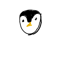 penguin sliding drawing by abcd in Artbitrator