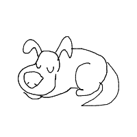 sleepy dog drawing by wlalang101 in Artbitrator