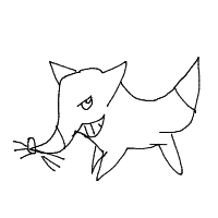 sneaky fox drawing by wlalang101 in Artbitrator