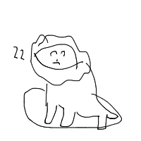 sleeping lion drawing by guest-2hab26f08 in Artbitrator