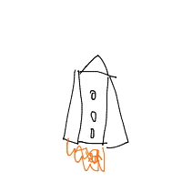 rocket ship drawing by guest-2hab26f08 in Artbitrator