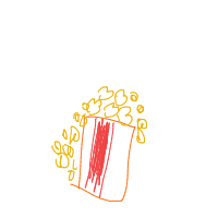 popcorn overflowing drawing by guest-2hab26f08 in Artbitrator