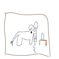 elephant in room drawing by guest-5nt74u1xl in Artbitrator