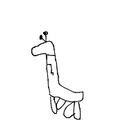 giraffe with scarf drawing by guest-gifr7ejmm in Artbitrator