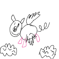 when pigs fly drawing by guest-un2c5qbsa in Artbitrator