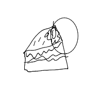 piece of cake drawing by guest-un2c5qbsa in Artbitrator