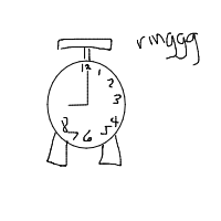 alarm clock ringing drawing by guest-t6srgjsyx in Artbitrator
