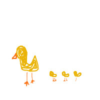 duck leading ducklings drawing by guest-xoq1tvz9c in Artbitrator