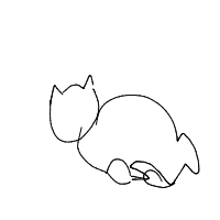 sleeping cat drawing by guest-i8n4mvqo9 in Artbitrator